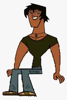 Total Drama Island Justin Sitting , Png Download - Drama Tot