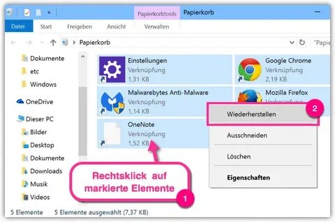 Windows 10: Gelöschte Dateien wiederherstellen - TechMixx
