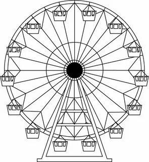 How To Draw A Ferris Wheel 3d