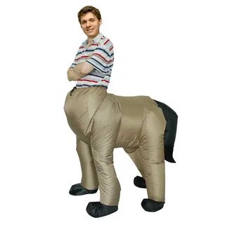 Halloween Costume for Men Adult Centaurus Inflatable Horse C