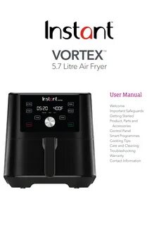 instant vortex air fryer 4 in 1 manual OFF-60