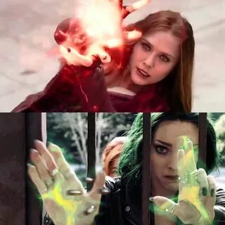 Scarlet Witch Official on Instagram: "Lorna And Wanda! 💖 💚 .