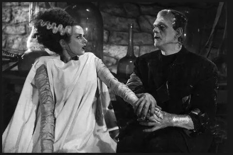 Frankenstein and the Bride of Frankenstein MousePad Movie Cl