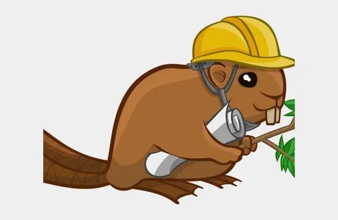 Chainsaw Clipart Beaver - Beaver, Cliparts & Cartoons - Jing