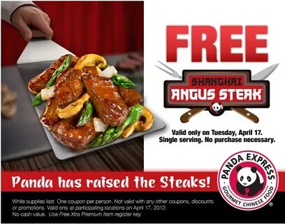 Panda Express: Free Shanghai Angus Steak on April 17, 2012 -