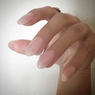 Acrylic nails full set with bubble bath nail polish - New Ex