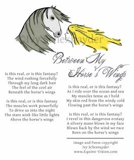 Between My Horse's Wings Horse Poem Horse poems, All the pre