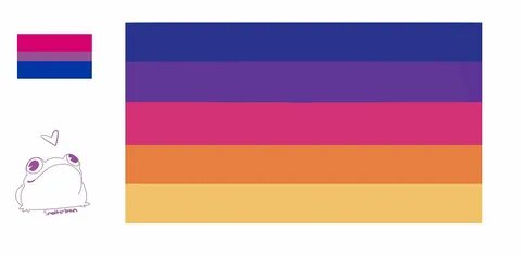 ✨ 🌸 👾 🦋 ✨ on Twitter: "Sunset bi flag design by @/Smatterbra