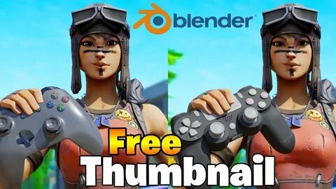 Free Thumbnail Renegade Raider Skin w/ PS4 and Xbox in Blend