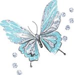 butterfly butterflywings blue sticker by @annalivelovelaugh