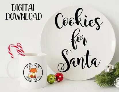 Cookies for santa SVG Easy Cricut Cutting File milk for Etsy