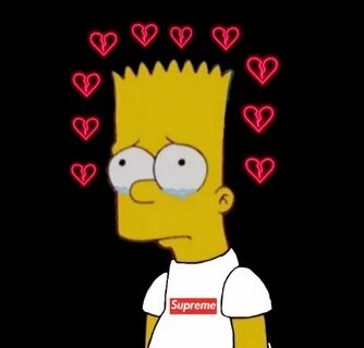 35+ Ide Sad Heart Broken Supreme Bart Simpson Pictures Sad -