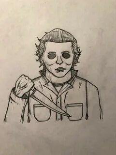 Images Of How To Draw Michael Myers Step By Step