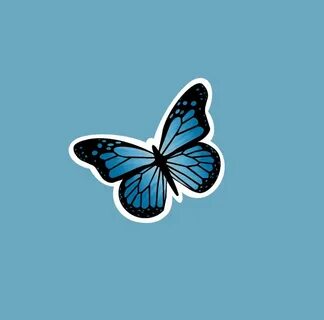 Cute Aesthetic Butterfly Stickers Etsy in 2022 Butterfly wal