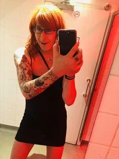 Club Bathroom Mirror Selfie #tgirl #tgurl #crossdresser #c. 