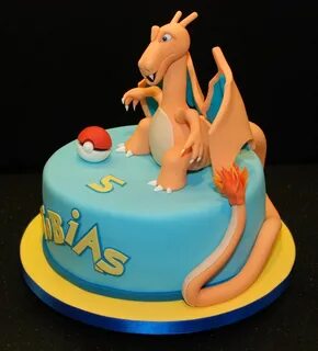 Pokemon Birthday Cake Featuring Charizard - CakeCentral.com