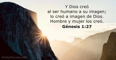 Génesis 1:27 - Versículo de la Biblia - DailyVerses.net