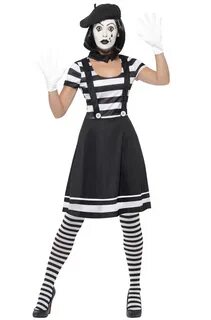 Lady Mime Artist Adult Costume - PureCostumes.com