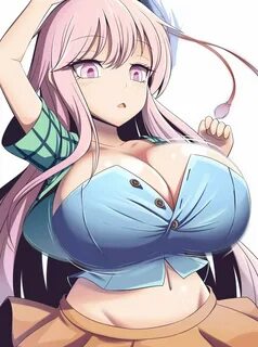 Anime girl with big boobs.