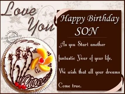 Birthday Wishes To Son From Parents - WishBirthday.com Birth