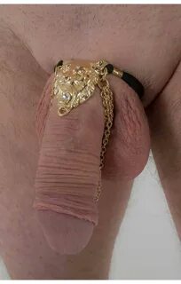 The Getaway - Gold Lion Head Penis Chain Bracelet with Hemat