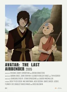 alternative minimalist polaroid tv show poster - avatar the 