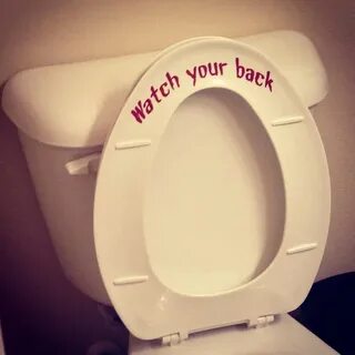 Put Me Down Toilet Seat Reminder Decal funny toilet decal li