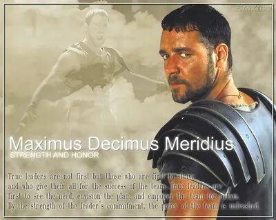 Maximus Decimus Meridius Quotes. QuotesGram