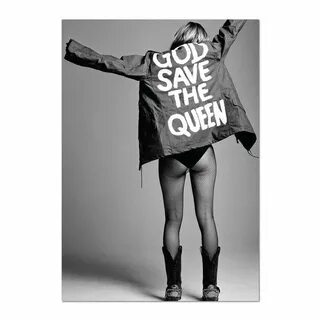 Kate Moss God Save The Queen Art Print Poster Kate Moss Etsy