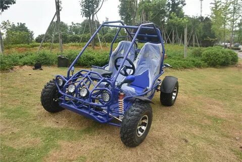 GW3002:300CC Two Seaters Go Kart with Double Chain Power Tra