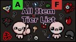 All Item Tier List - The Binding of Isaac: Afterbirth + - Yo