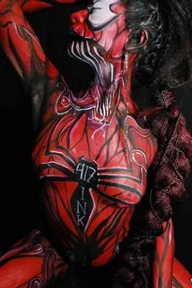 Carnage bodypainting Bodypainting, Body painting, Painting