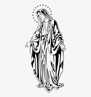 Virgin Mary Wall Sticker - Virgen Maria Png Transparent PNG 