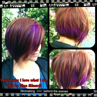 Peekaboo colorblocking My Style Pinterest Bob hair color, Ha