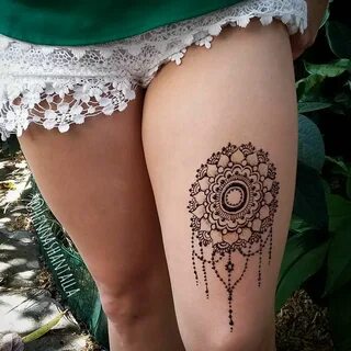 hennashantalla Thigh henna, Henna tattoo designs, Henna tatt