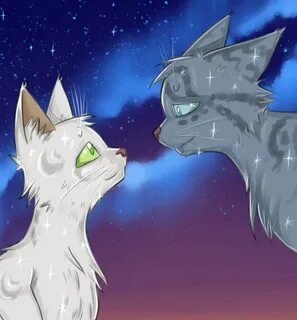 Halfmoon and Jayfeather Warrior cat drawings, Warrior cats a