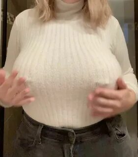 Nipple through sweater