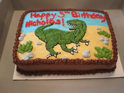 Jessica's Sweet Side: T-Rex Cake