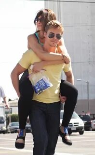 MARIA MENOUNOS Getting a Piggy-Back from Derek Hough - HawtC