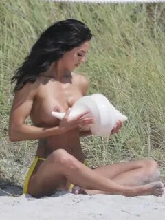 Hope Howard topless at a photoshoot in Miami - January 20, 2