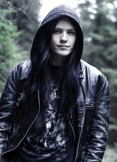 Oskar Fahlen Gothic men, Goth guys, Long hair styles men