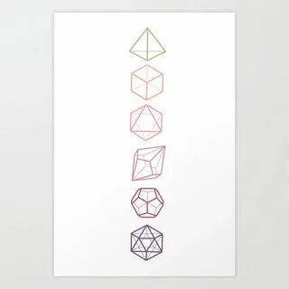 DND Dice Vertical Art Print by booksquirm Society6