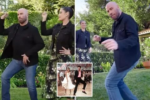 John Travolta and daughter Ella recreate famous dance from h
