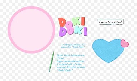 Ddlc Logo Deconstruction But With A - Doki Doki Literature C