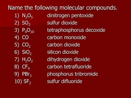 Modern Chemistry Chapter 7 Chemical Formulas & Chemical Comp