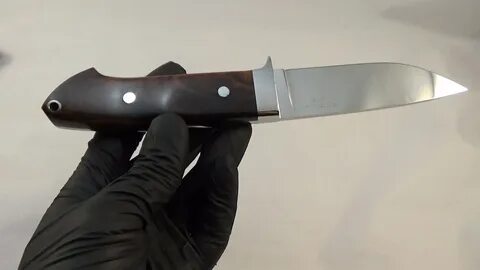 Нож по мотивам R.W. Loveless Drop Point Hunter - YouTube