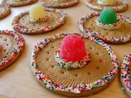 Cinco de Mayo Sombrero Cookies (con imágenes) Pastel fiesta 