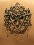 Owl mandala tattoo Owl tattoo design, Pattern tattoo, Owl ta