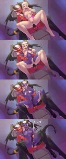 Xbooru - 1girl artist request demon demon girl dick growth f