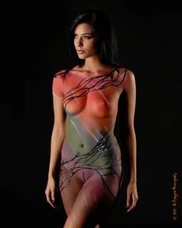 Body painting nude girls